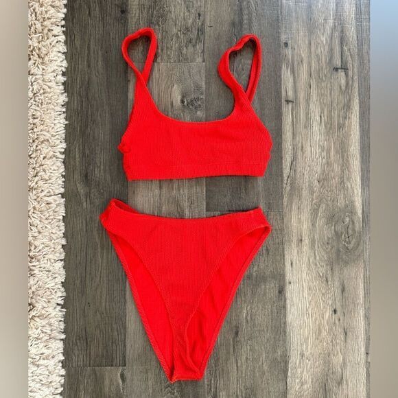 WOMENS GOOD AMERICAN TWO PIECE SWIMSUIT SIZE 12 - Picture 2 of 4